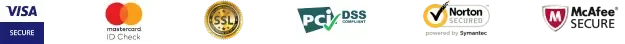 Accepted payment and security badges